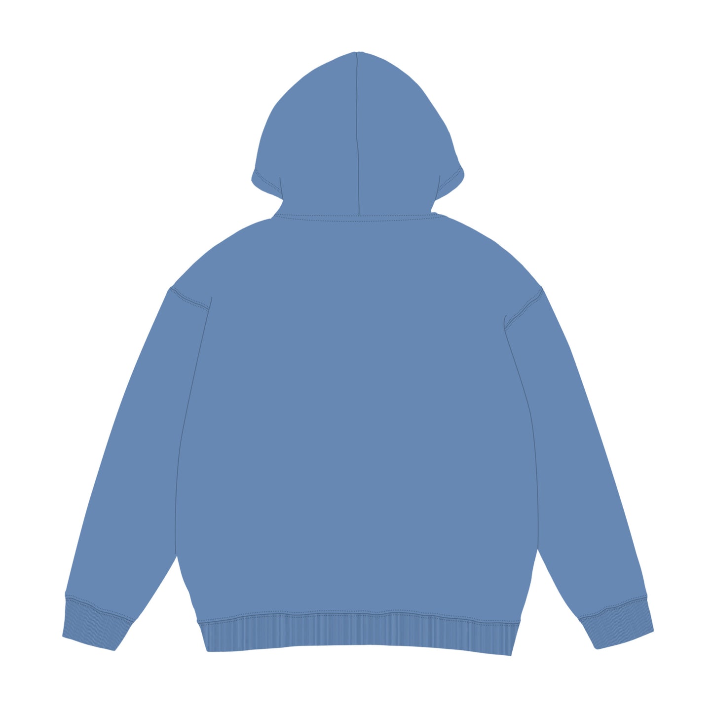 【期間限定】CUUN Jun 2014 Edition ガーメントダイライトウェイトフーデッドスウェットシャツ blue-jean image