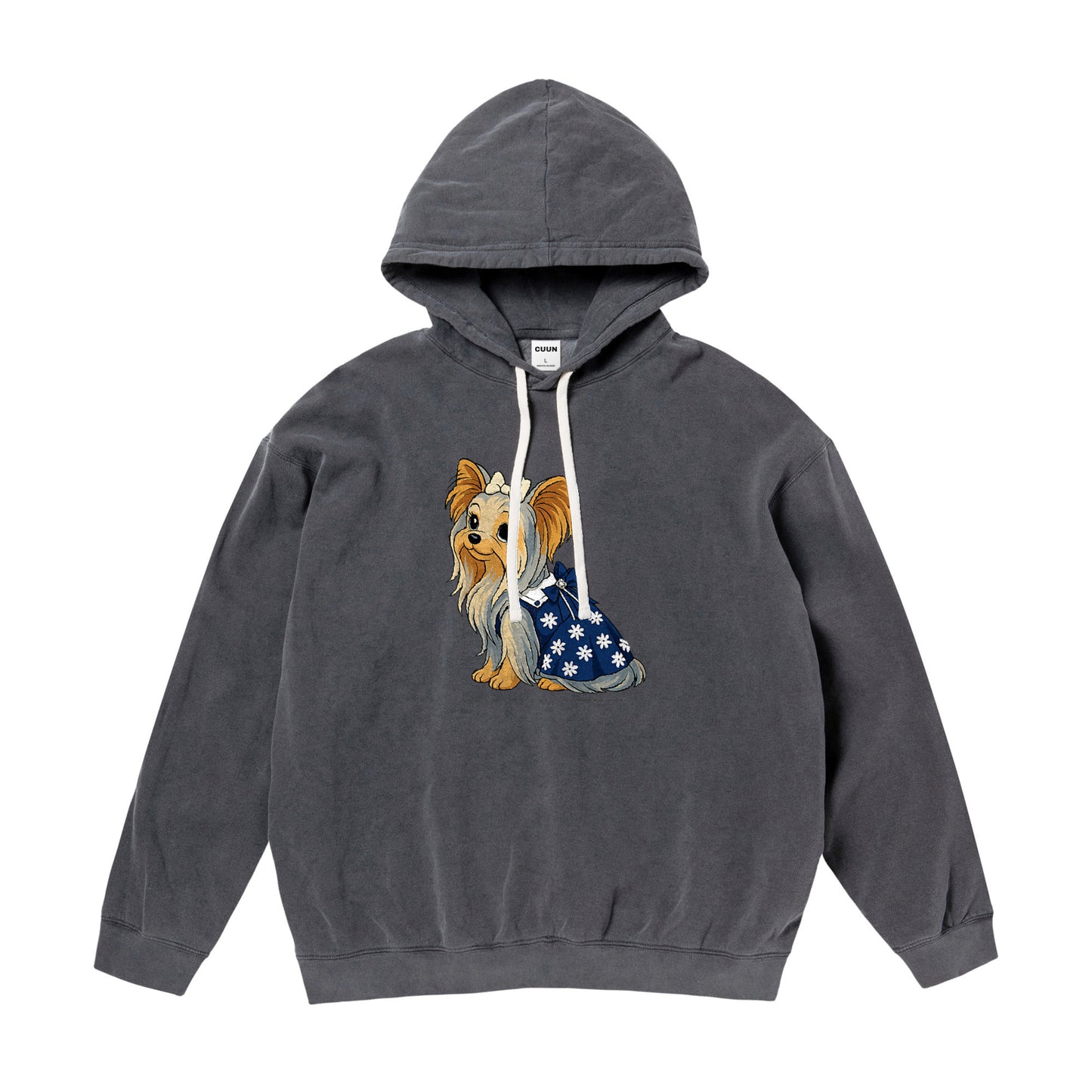 【期間限定】CUUN Jun 2014 Edition ガーメントダイライトウェイトフーデッドスウェットシャツ pepper image