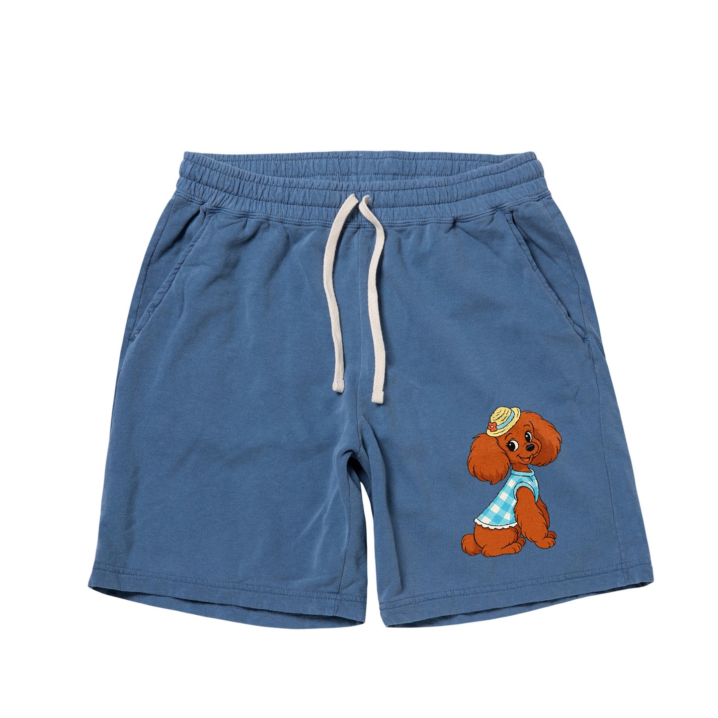 【期間限定】CUUN Jul 2014 Edition ガーメントダイライトウェイトスウェットショーツ blue-jean image