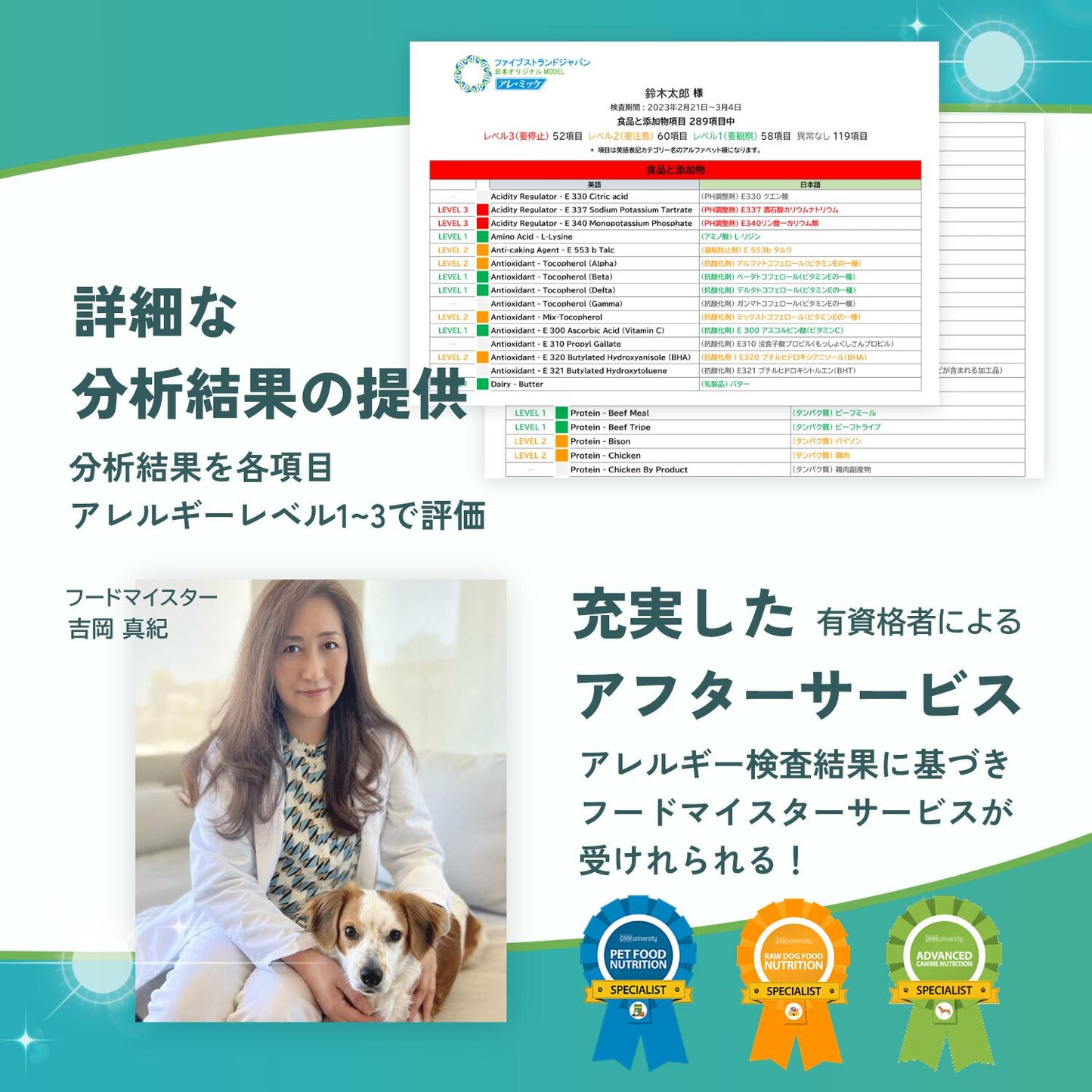 犬猫用被毛不耐性検査|アレミッケ