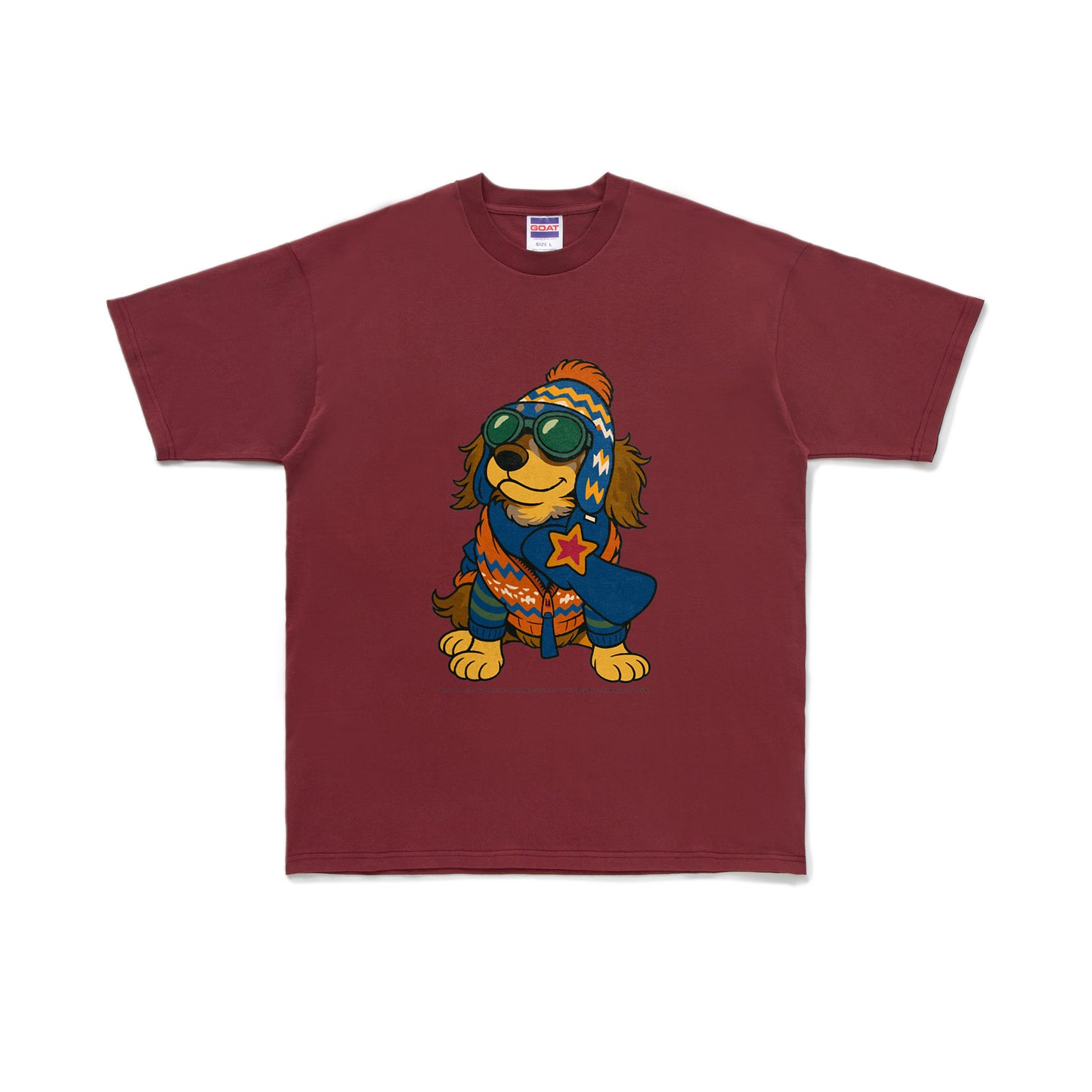 Cuun Nov.2014 inspired SHORT SLEEVE TEE 7OZ burgundy image