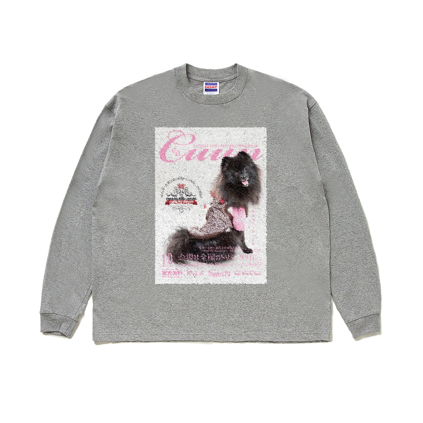 【期間限定】CUUN Sep 2014 Edition Cover GOAT LONG SLEEVE TEE 7OZ（長袖Tシャツ7オンス） ash image