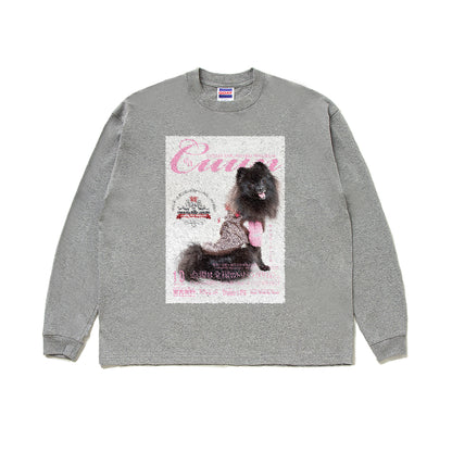 【期間限定】CUUN Sep 2014 Edition Cover GOAT LONG SLEEVE TEE 7OZ（長袖Tシャツ7オンス） ash image