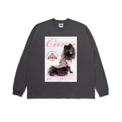 【期間限定】CUUN Sep 2014 Edition Cover GOAT LONG SLEEVE TEE 7OZ（長袖Tシャツ7オンス） dark-gray image