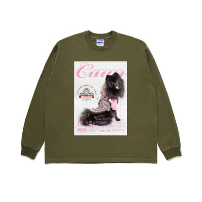 【期間限定】CUUN Sep 2014 Edition Cover GOAT LONG SLEEVE TEE 7OZ（長袖Tシャツ7オンス） olive-drab image