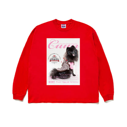 【期間限定】CUUN Sep 2014 Edition Cover GOAT LONG SLEEVE TEE 7OZ（長袖Tシャツ7オンス） red image