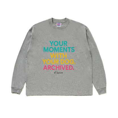 CUUN LOGO GOAT LONG SLEEVE TEE 7OZ（長袖Tシャツ7オンス） ash image