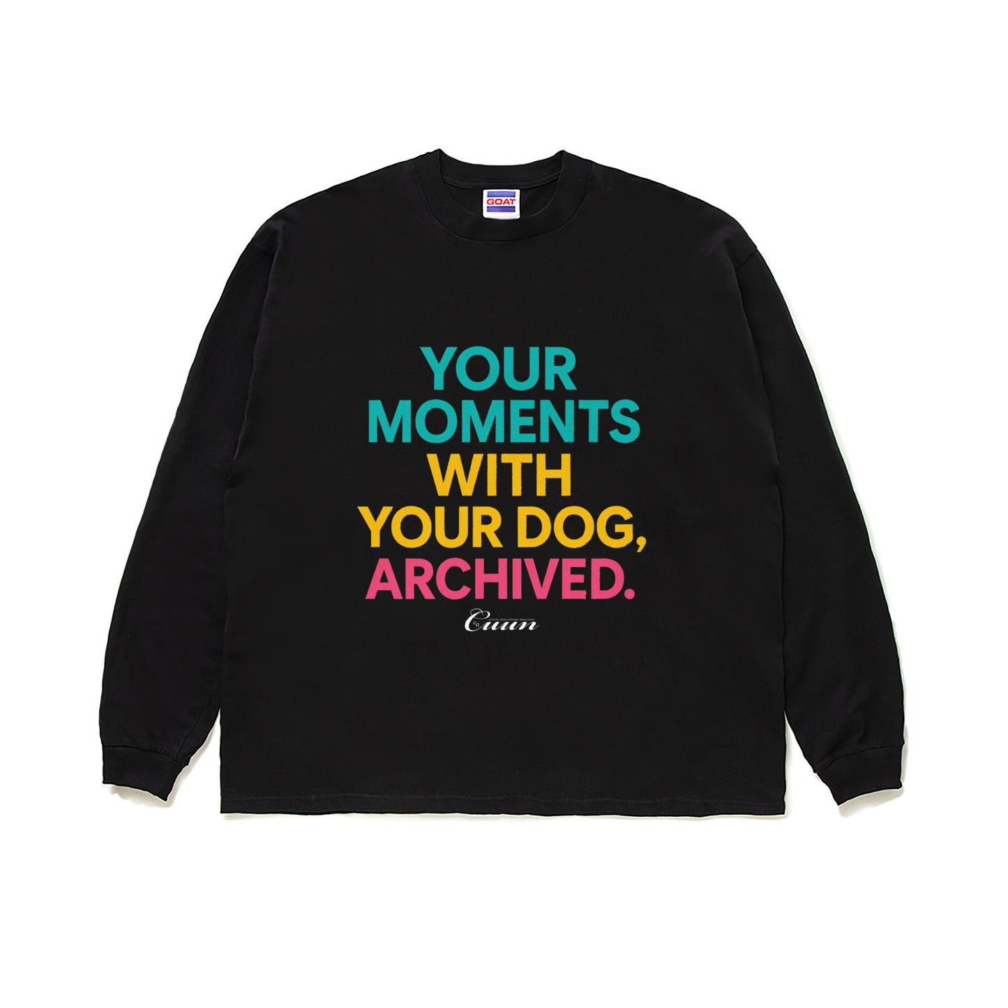 CUUN LOGO GOAT LONG SLEEVE TEE 7OZ（長袖Tシャツ7オンス） black image