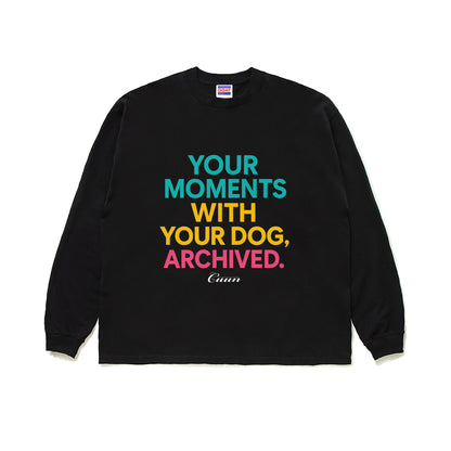 CUUN LOGO GOAT LONG SLEEVE TEE 7OZ（長袖Tシャツ7オンス） black image