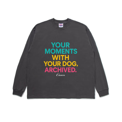 CUUN LOGO GOAT LONG SLEEVE TEE 7OZ（長袖Tシャツ7オンス） dark-gray image