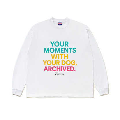 CUUN LOGO GOAT LONG SLEEVE TEE 7OZ（長袖Tシャツ7オンス） white image