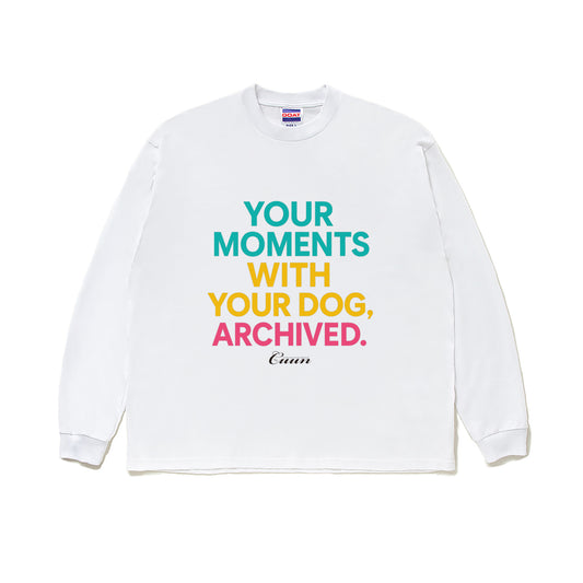 CUUN LOGO GOAT LONG SLEEVE TEE 7OZ（長袖Tシャツ7オンス） white image