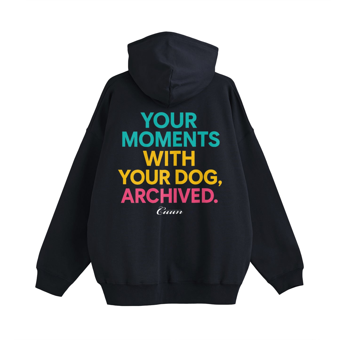 CUUN LOGO  ビッグシルエット裏パイルジップパーカー navy image