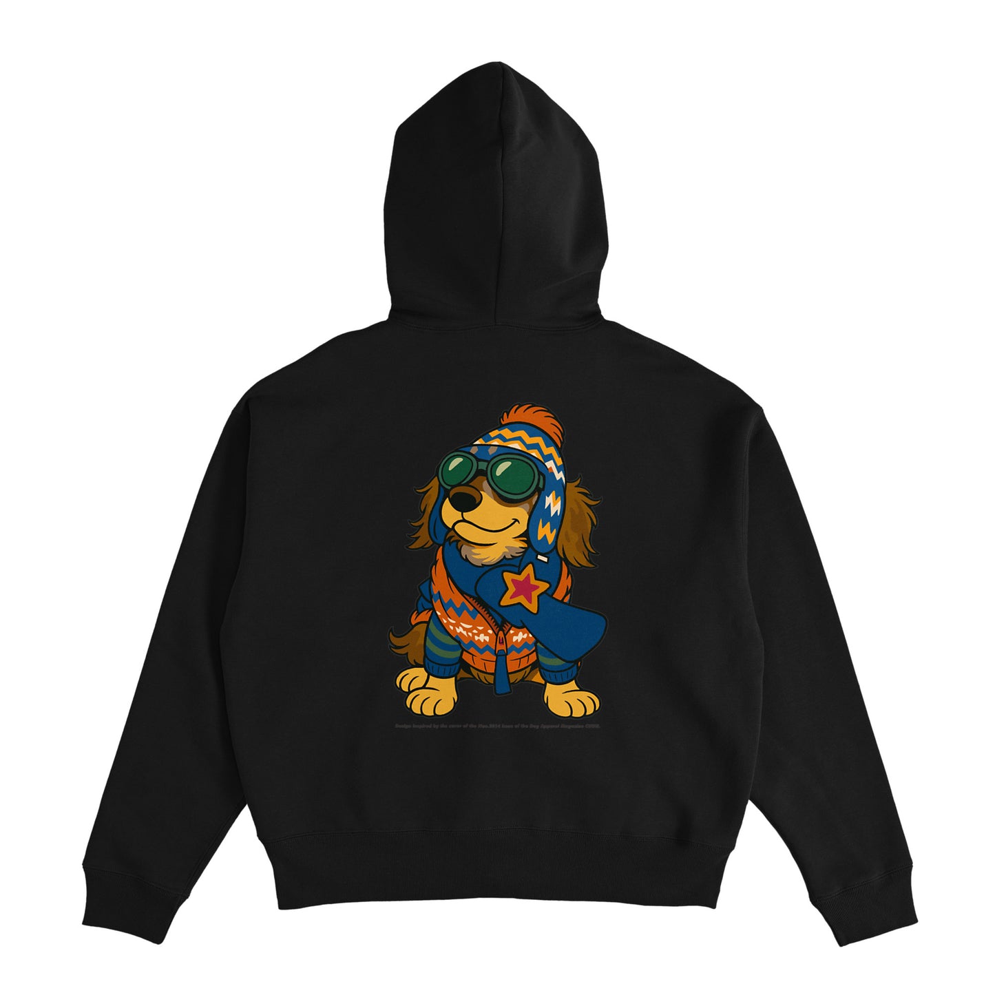 Cuun Nov.2014 inspired Fleece-Lined Boxy Warm Zip-Up Hoodie black image