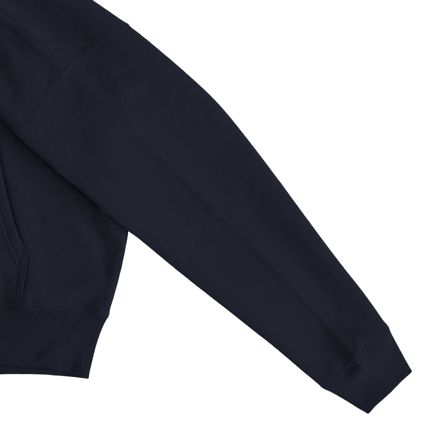 Cuun Nov.2014 inspired Fleece-Lined Boxy Warm Zip-Up Hoodie navy image