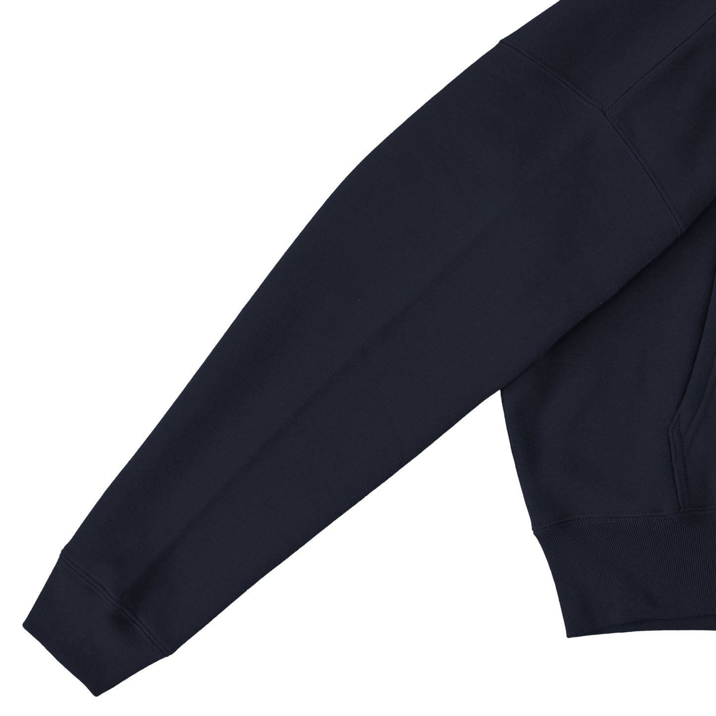 Cuun Nov.2014 inspired Fleece-Lined Boxy Warm Zip-Up Hoodie navy image