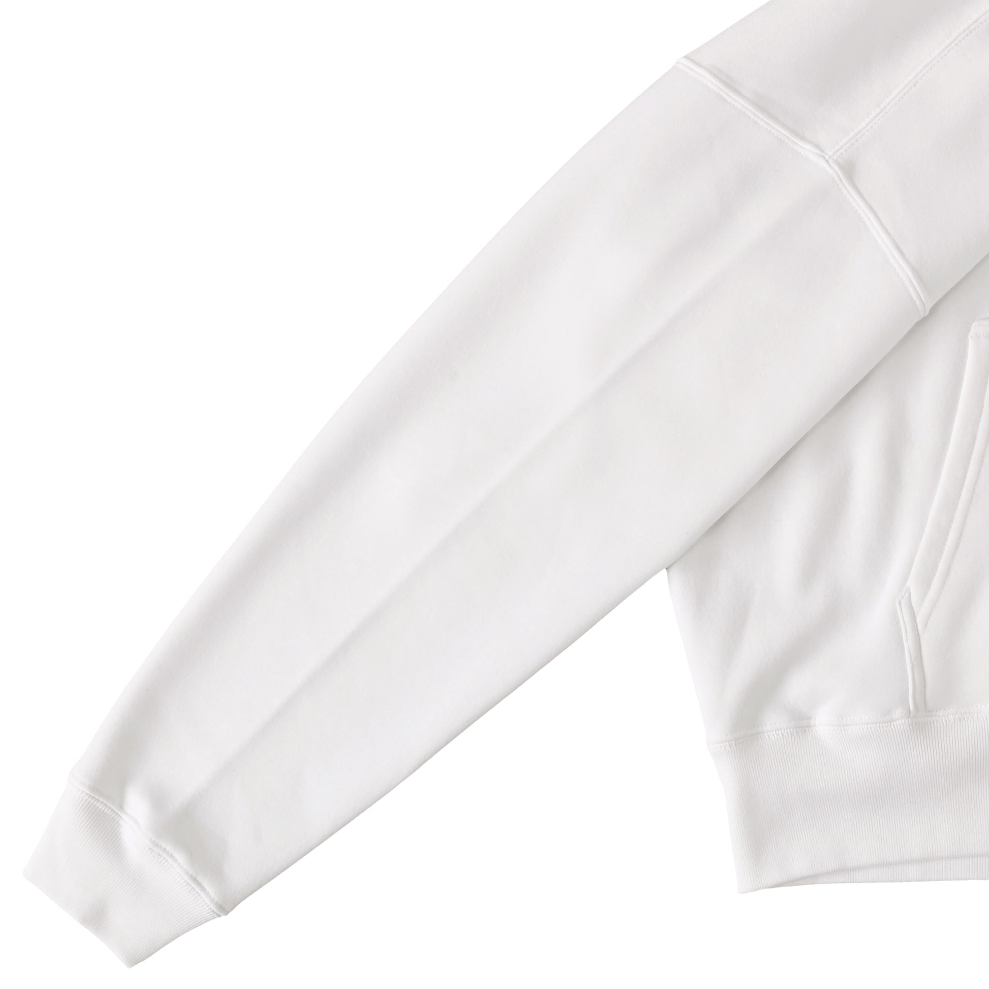 Cuun Nov.2014 inspired Fleece-Lined Boxy Warm Zip-Up Hoodie white image