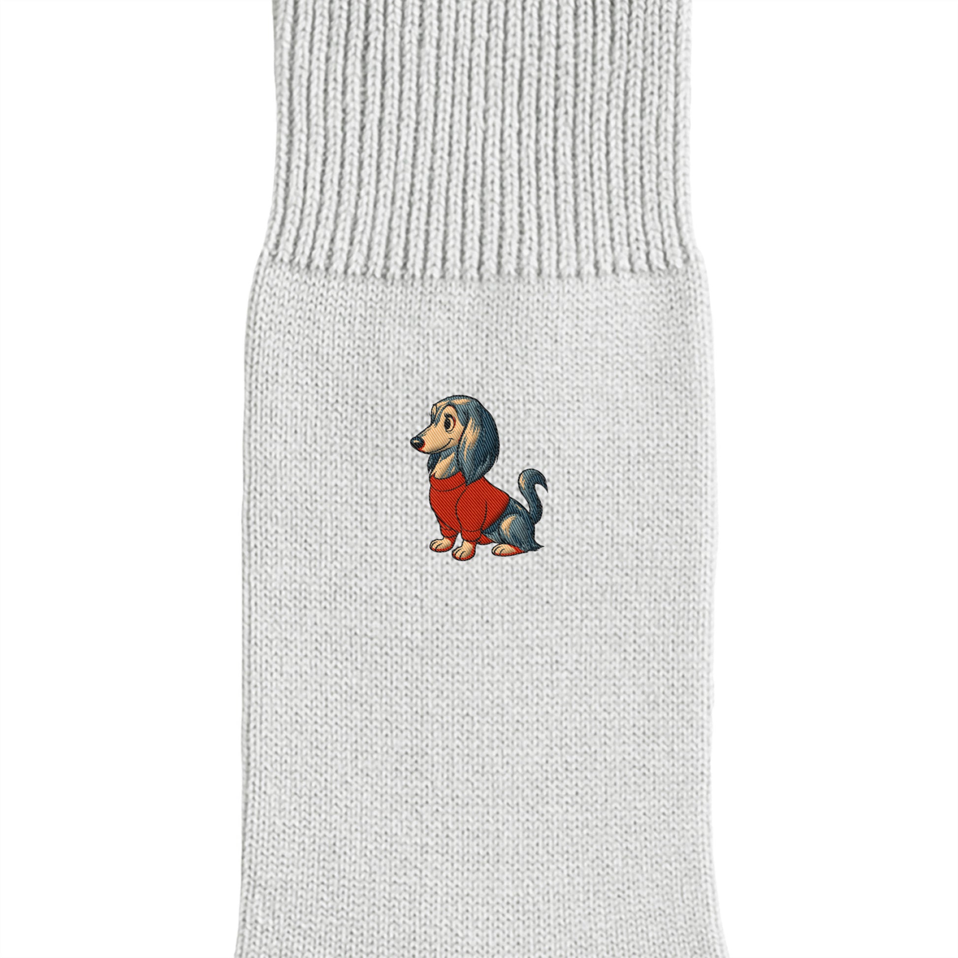 CUUN Apr 2014 Edition Embroidered Color Crew Socks gray image