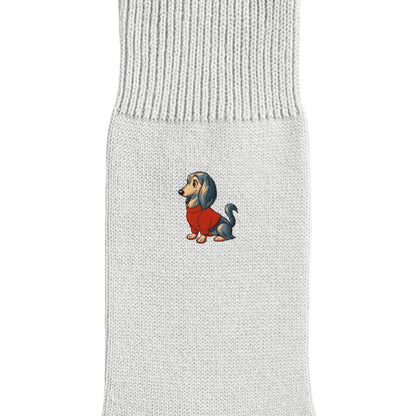 CUUN Apr 2014 Edition Embroidered Color Crew Socks gray image