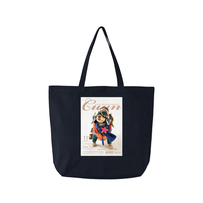 Cuun Nov.2014 Basic Canvas Tote Bag navy image