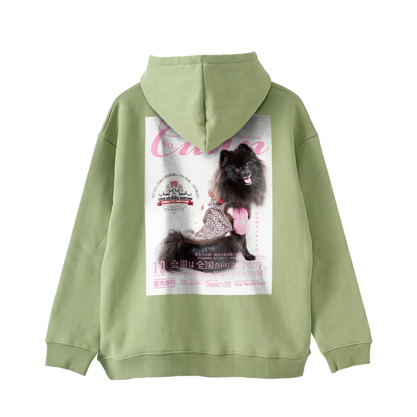 【期間限定】CUUN Sep 2014 Edition Cover 裏起毛 ビッグシルエット プルオーバー pastel-green image