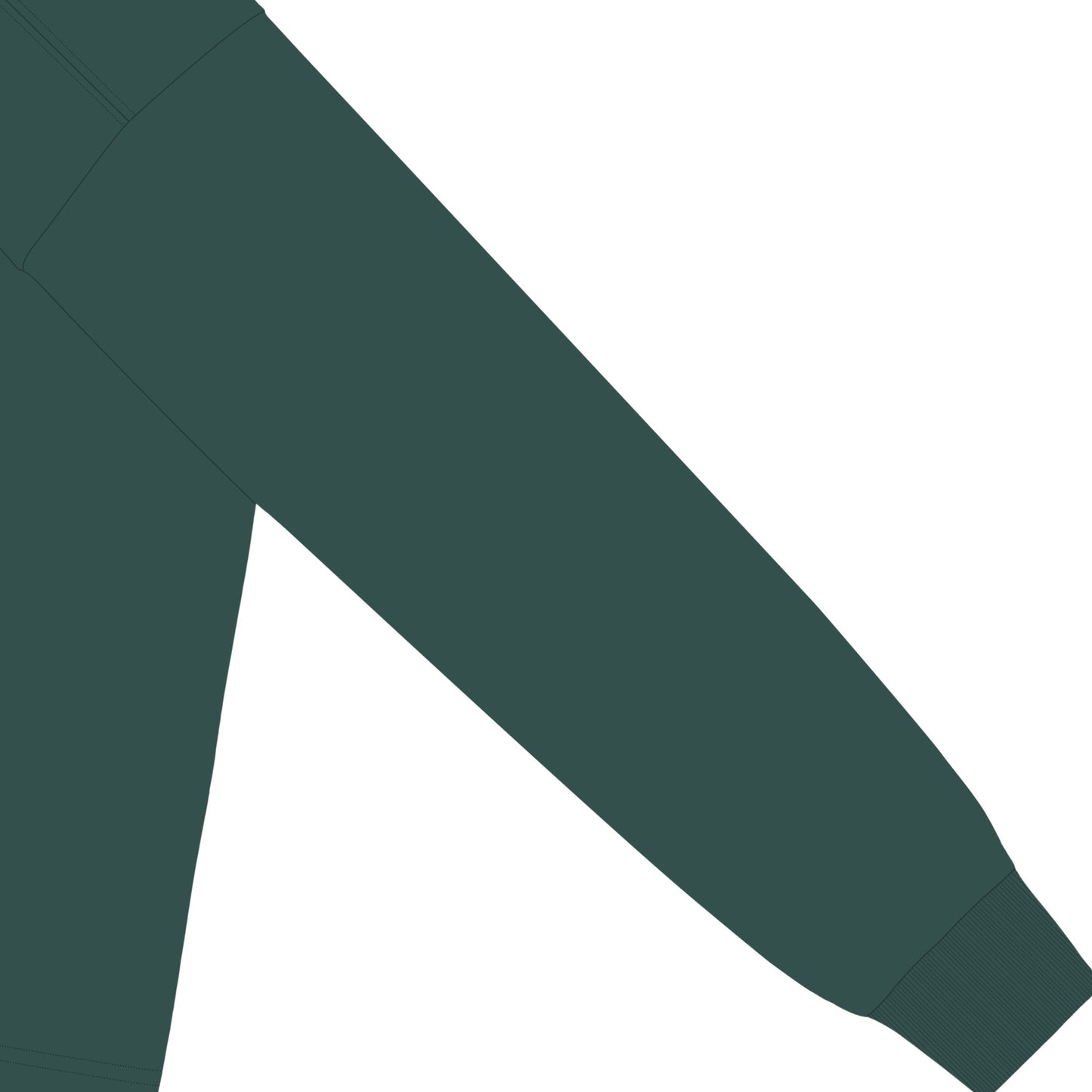 CUUN LOGO USAコットンロングスリーブTシャツ dark-green image