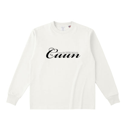 CUUN LOGO USAコットンロングスリーブTシャツ natural image