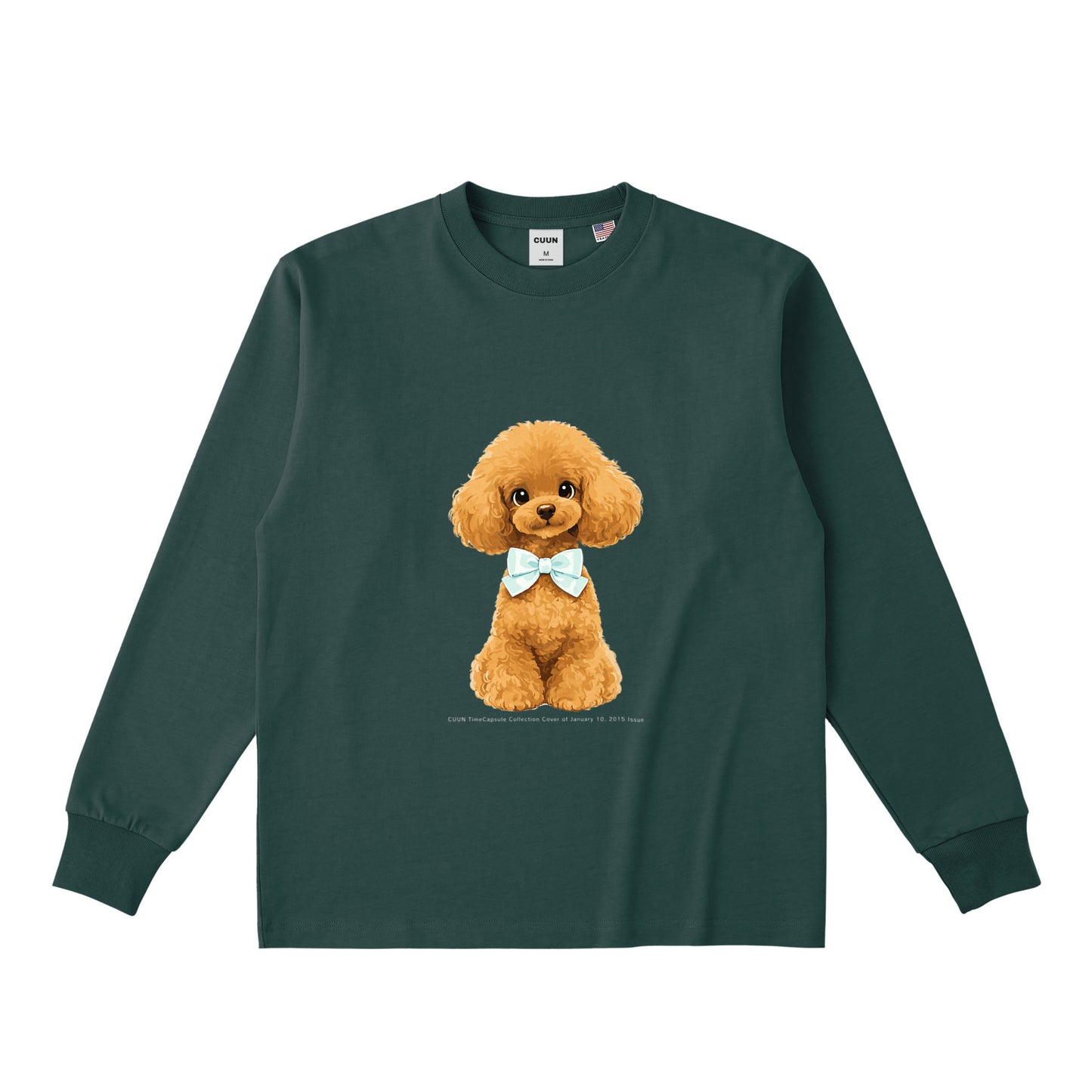USAコットンロングスリーブTシャツ｜CUUN TimeCapsule 2015.01 dark-green image