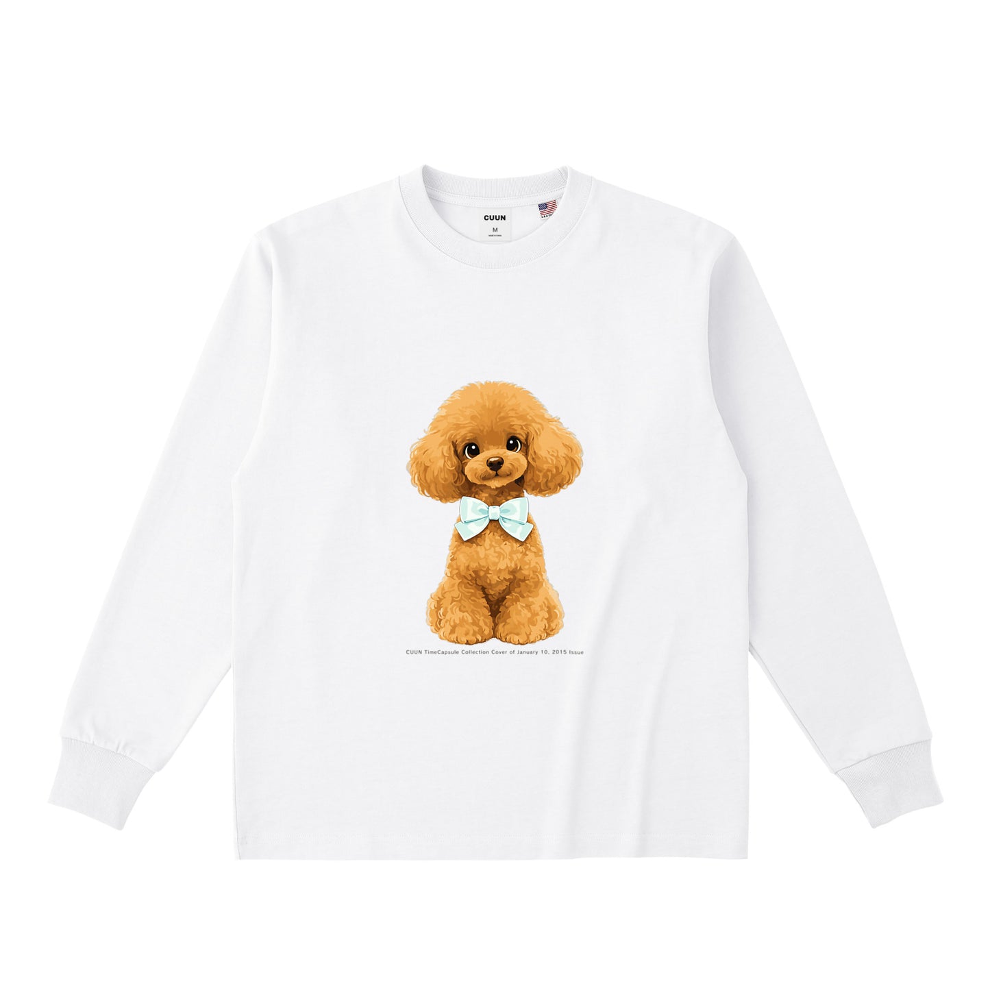 USAコットンロングスリーブTシャツ｜CUUN TimeCapsule 2015.01 white image