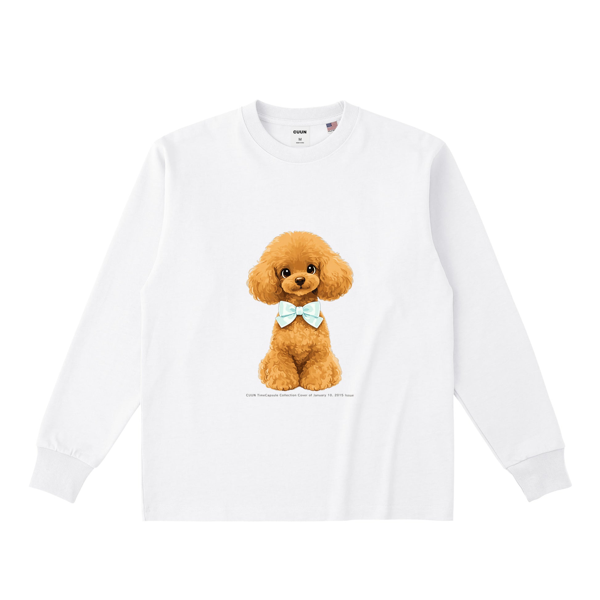 USAコットンロングスリーブTシャツ｜CUUN TimeCapsule 2015.01 white image