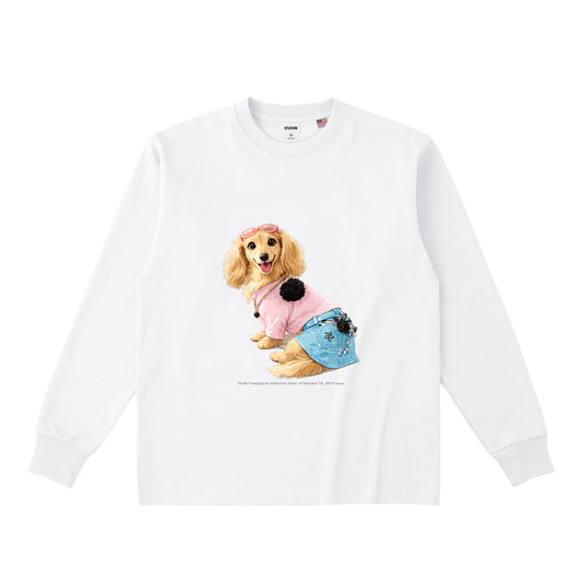 USAコットンロングスリーブTシャツ｜CUUN TimeCapsule 2015.02 white image