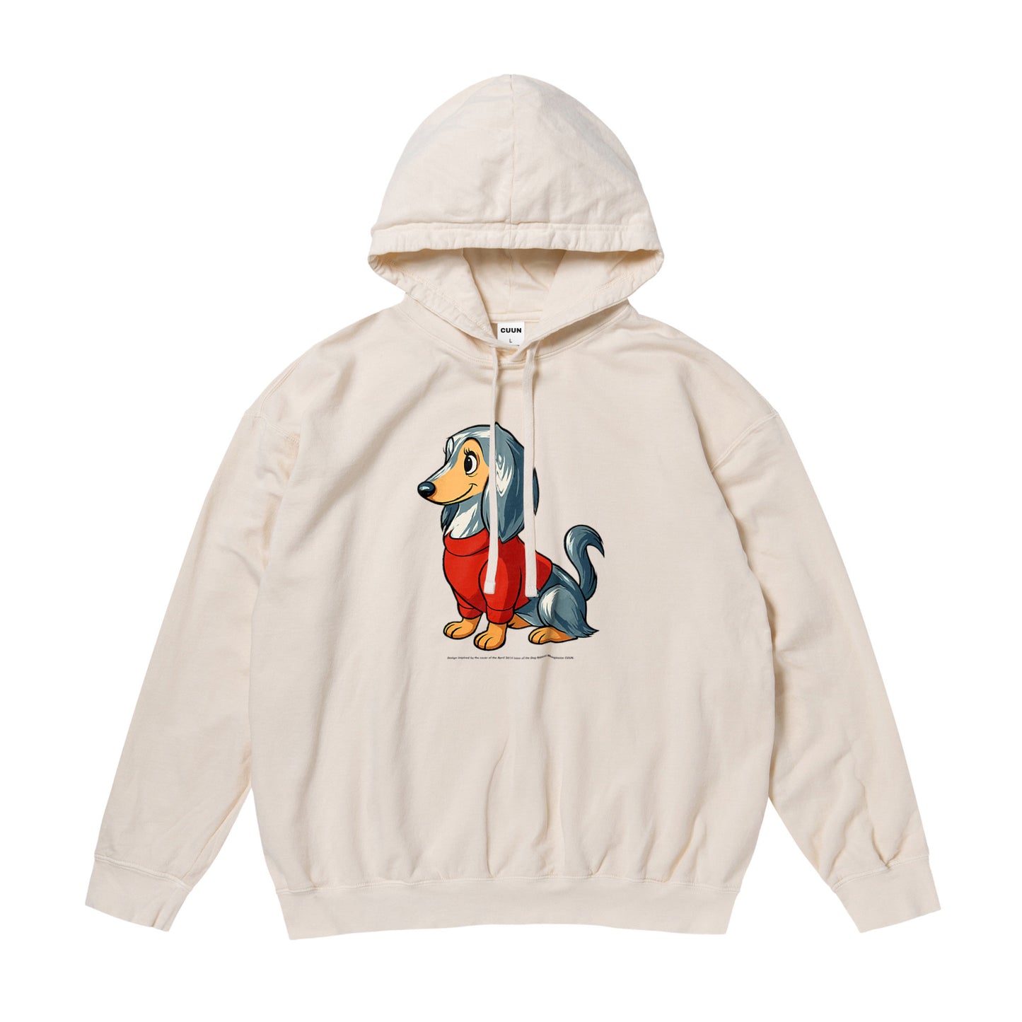 CUUN Apr 2014 Edition 6.4oz Garment-Dyed Lightweight Hooded Sweatshirt｜6.4ozガーメントダイライトウェイトフーデッドスウェットシャツ ivory image