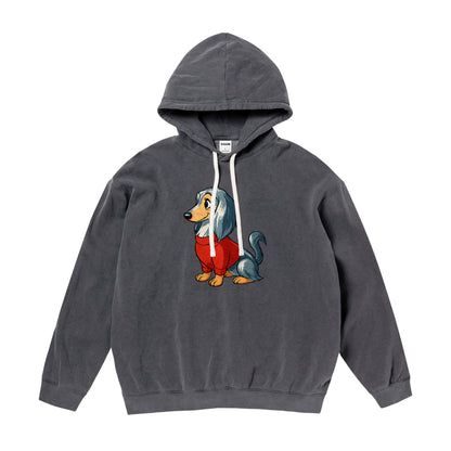 CUUN Apr 2014 Edition 6.4oz Garment-Dyed Lightweight Hooded Sweatshirt｜6.4ozガーメントダイライトウェイトフーデッドスウェットシャツ pepper image