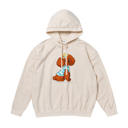 【期間限定】CUUN Jul 2014 Edition ガーメントダイライトウェイトフーデッドスウェットシャツ ivory image