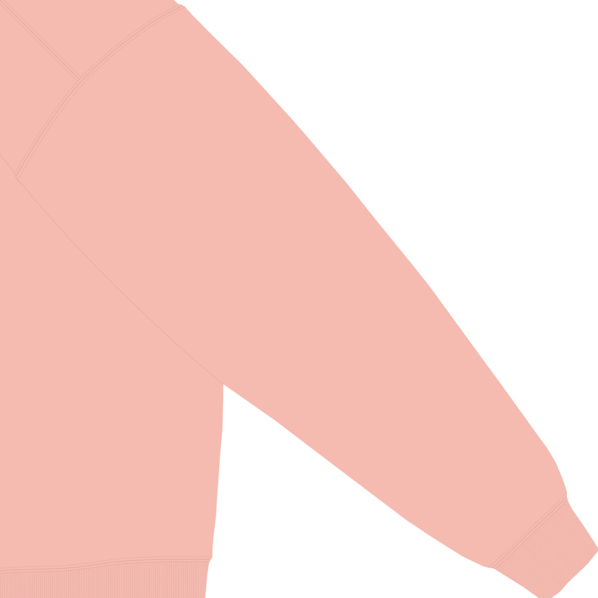 【期間限定】CUUN Mar 2014 ガーメントダイライトウェイトクルーネックスウェットシャツ peachy image