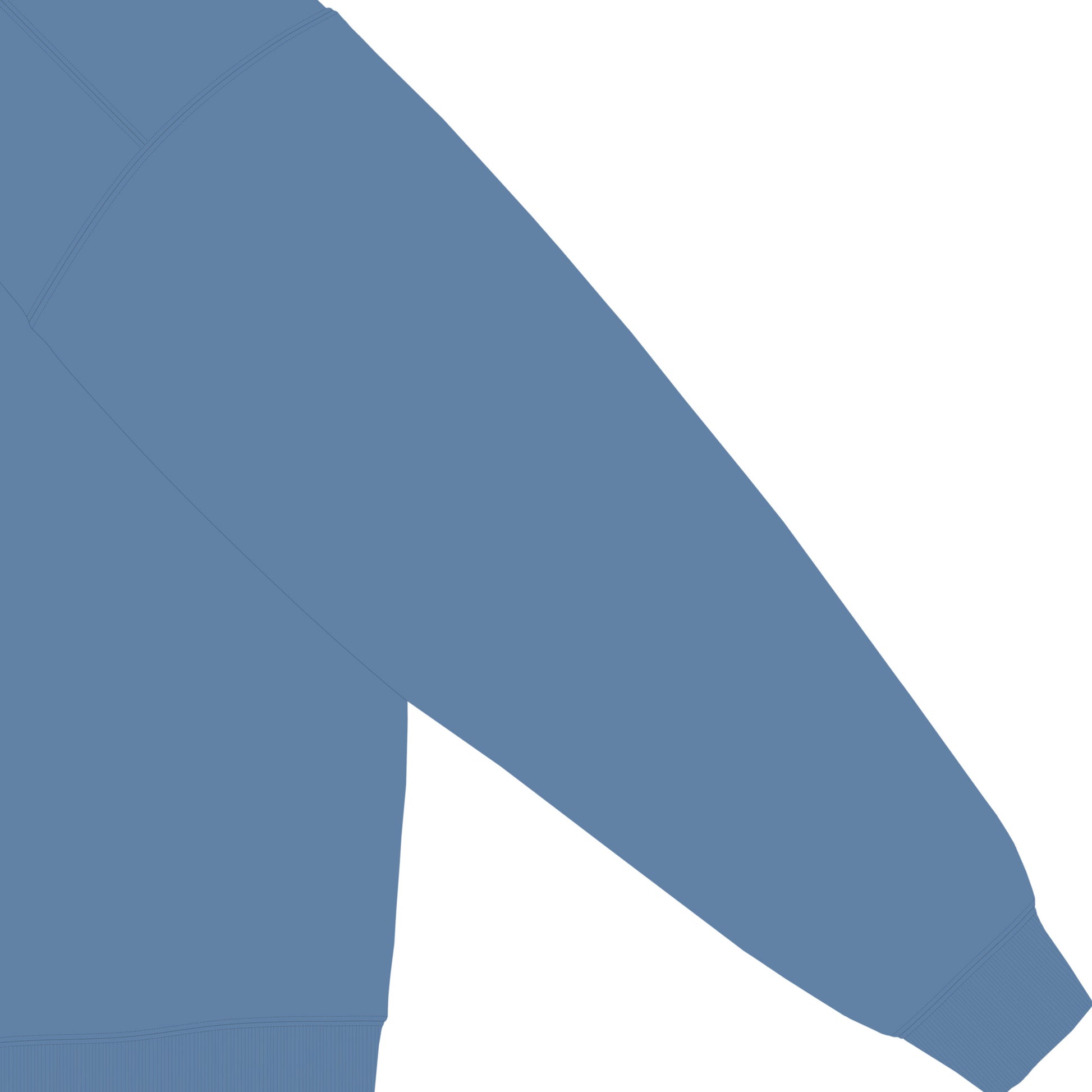 【期間限定】CUUN Jun 2014 ガーメントダイライトウェイトクルーネックスウェットシャツ blue-jean image