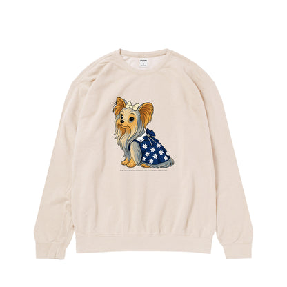 【期間限定】CUUN Jun 2014 ガーメントダイライトウェイトクルーネックスウェットシャツ ivory image