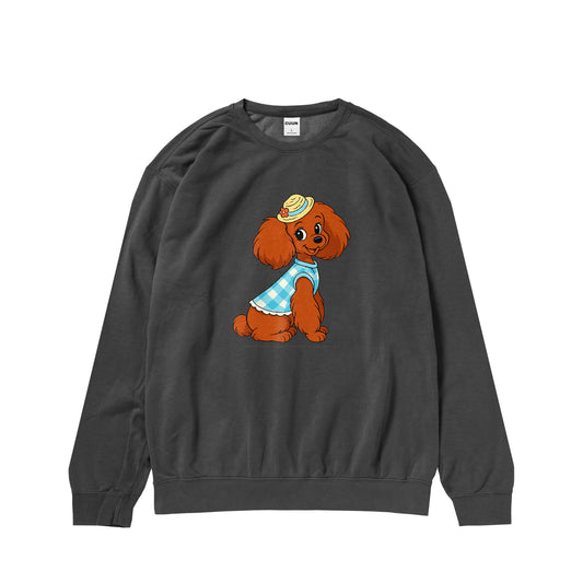 【期間限定】CUUN Jul 2014 ガーメントダイライトウェイトクルーネックスウェットシャツ pepper image