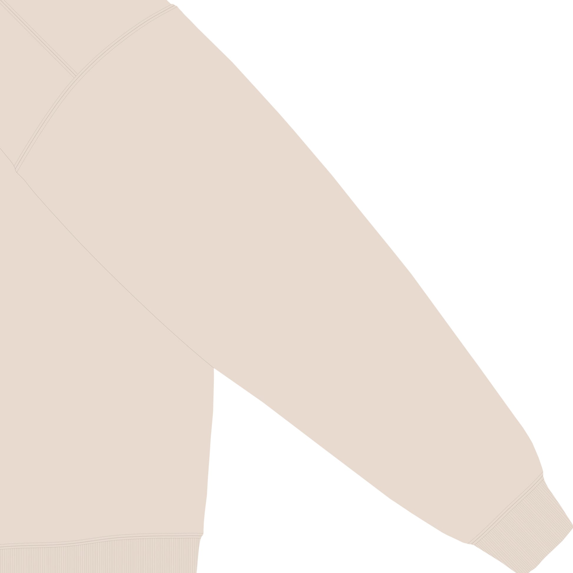 CUUN LOGO 6.4ozガーメントダイライトウェイトクルーネックスウェットシャツ ivory image