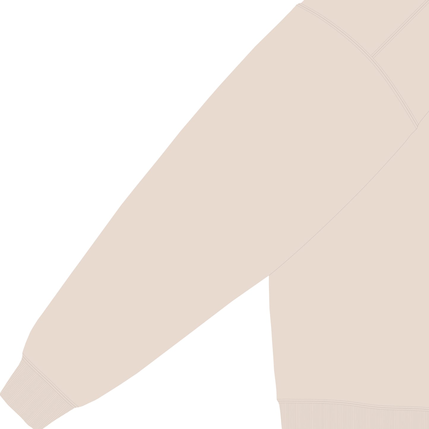 CUUN LOGO 6.4ozガーメントダイライトウェイトクルーネックスウェットシャツ ivory image