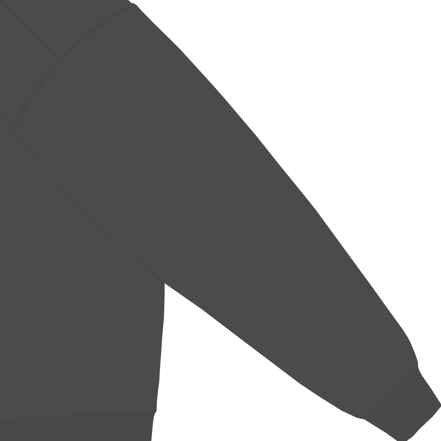 CUUN LOGO 6.4ozガーメントダイライトウェイトクルーネックスウェットシャツ pepper image