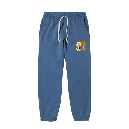 【期間限定】CUUN May 2014 Edition ガーメントダイライトウェイトスウェットパンツ blue-jean image