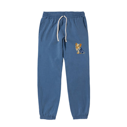 【期間限定】CUUN Jun 2014 Edition ガーメントダイライトウェイトスウェットパンツ blue-jean image