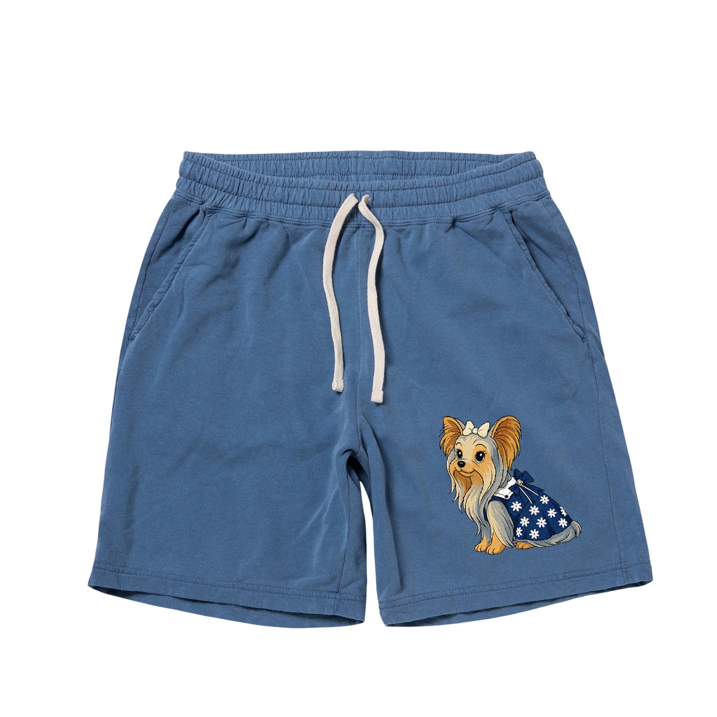 【期間限定】CUUN Jun 2014 Edition ガーメントダイライトウェイトスウェットショーツ blue-jean image