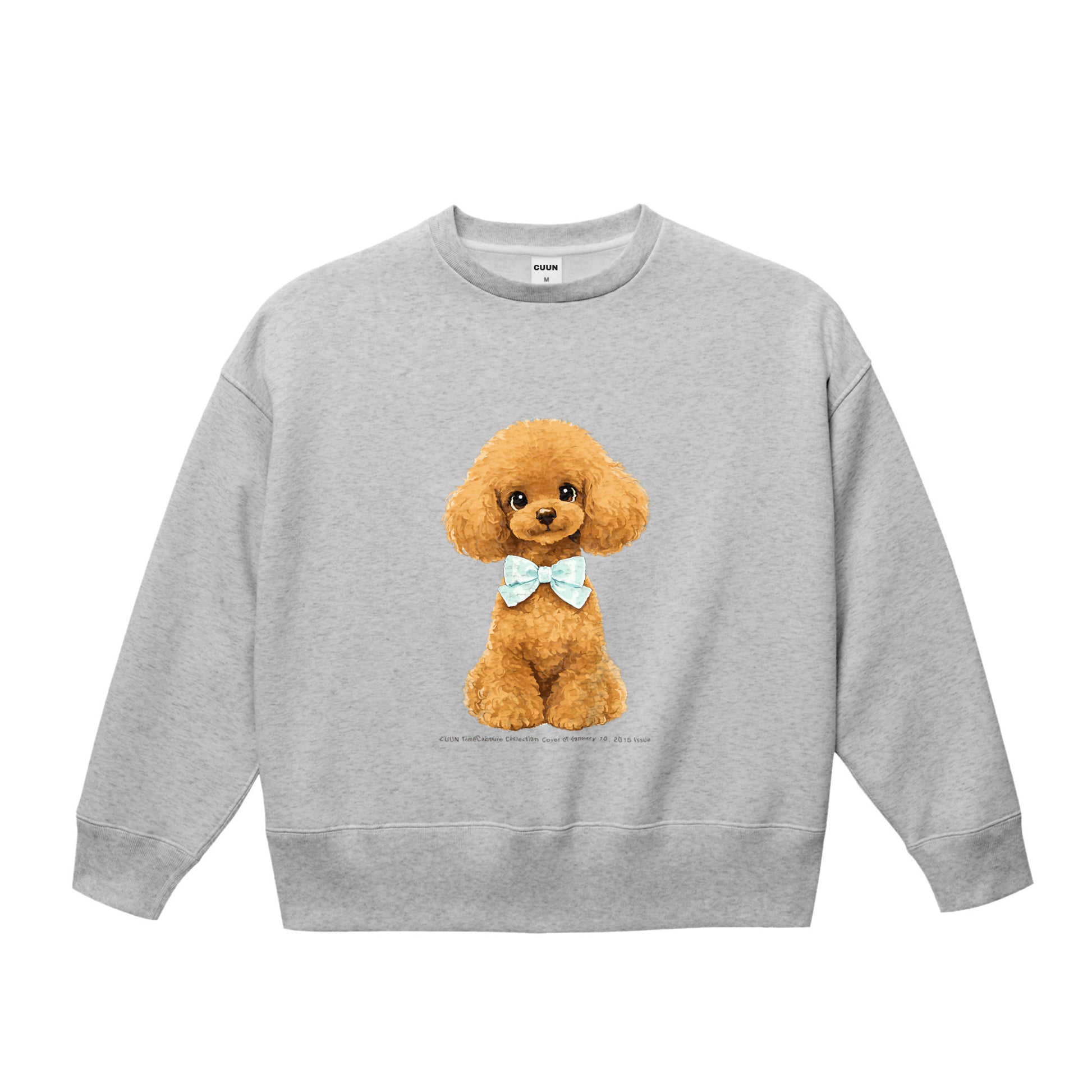 10.0オンス T/C ビッグシルエット クルーネック スウェット（裏起毛）｜CUUN TimeCapsule 2015.01 ash image