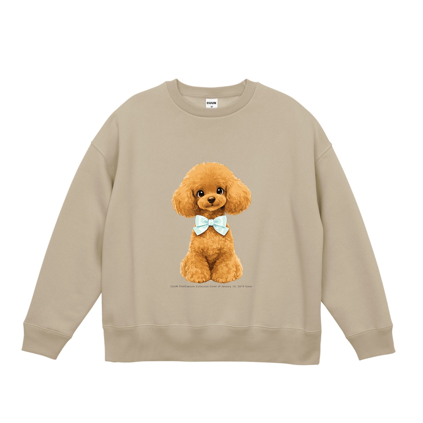 10.0オンス T/C ビッグシルエット クルーネック スウェット（裏起毛）｜CUUN TimeCapsule 2015.01 sand-beige image