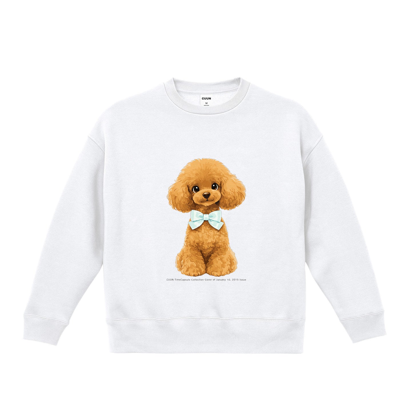 10.0オンス T/C ビッグシルエット クルーネック スウェット（裏起毛）｜CUUN TimeCapsule 2015.01 white image