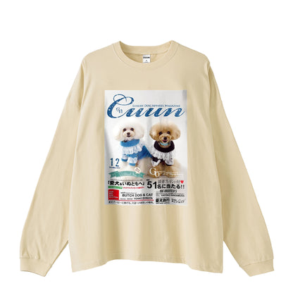 Cuun Dec.2014 Oversized Long-Sleeve Tee pastel-beige image