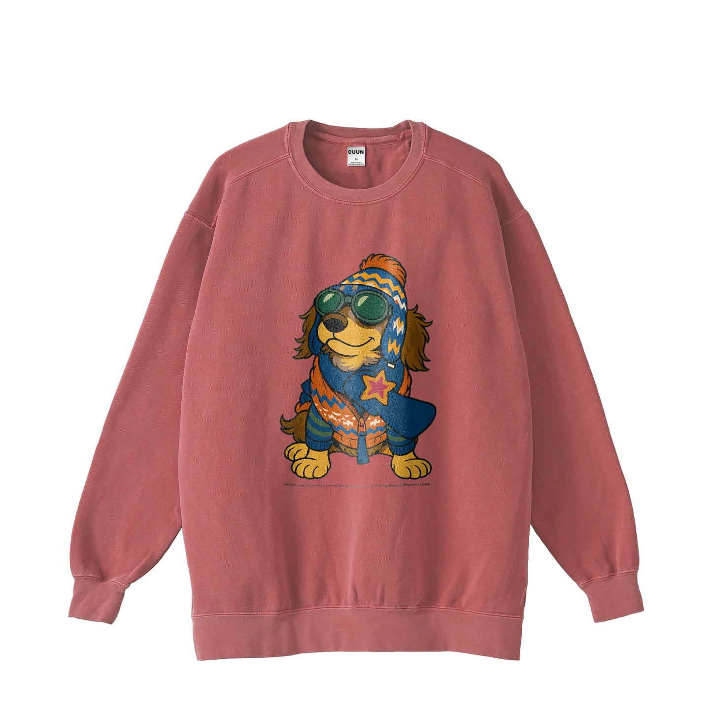 Cuun Nov.2014 inspired Garment-Dyed Sweatshirt burgundy image