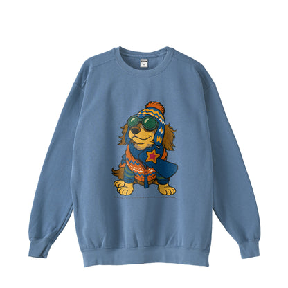 Cuun Nov.2014 inspired Garment-Dyed Sweatshirt blue image